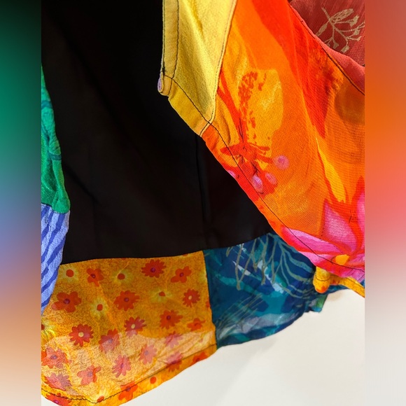 Sacred Threads Patchwork Midi Skirt L - Picture 10 of 10